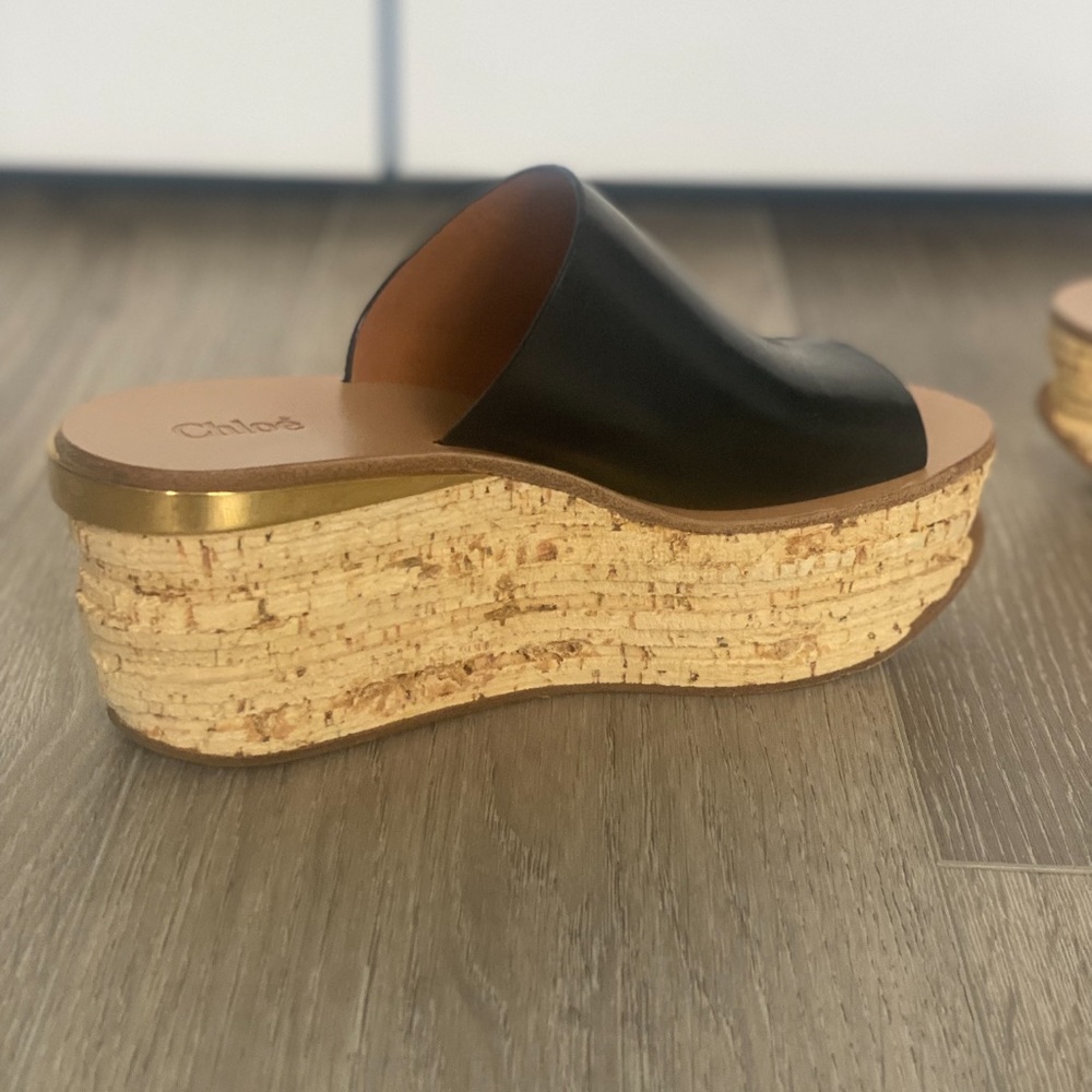 Chloe woody wedges